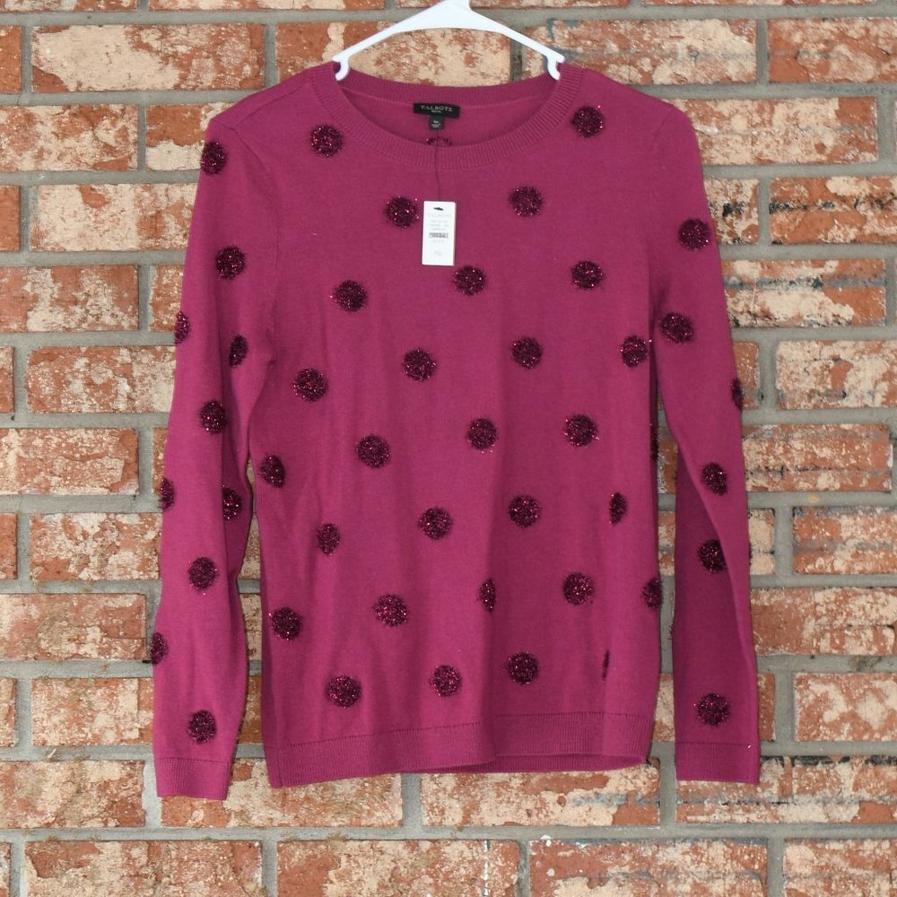 Talbots burgundy top